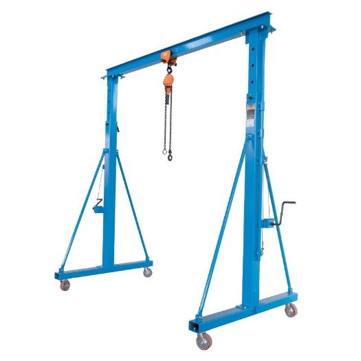 Teleskopska portalna dizalica s kolicima i lančanom vitlicom, 1t
