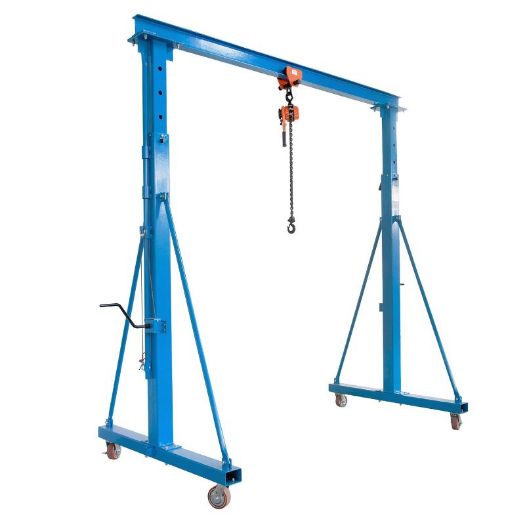 Teleskopska portalna dizalica s kolicima i lančanom vitlicom, 1t