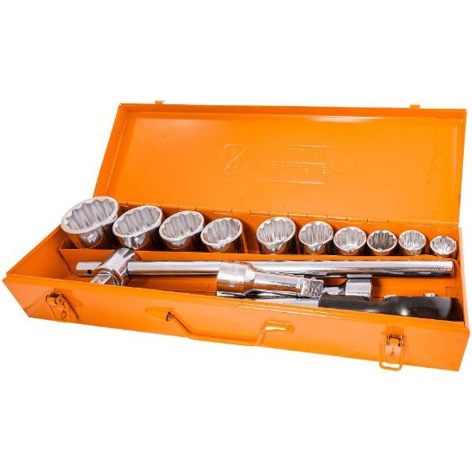 Set dvanaestero kutnih nasadnih ključeva 3/4" od 22 do 50 mm