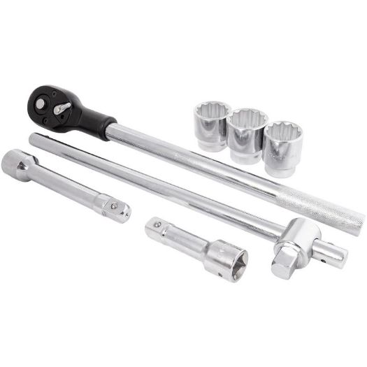 Set dvanaestero kutnih nasadnih ključeva 3/4" od 22 do 50 mm