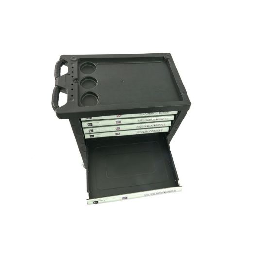 Crna kolica za alat, 154 komada alata