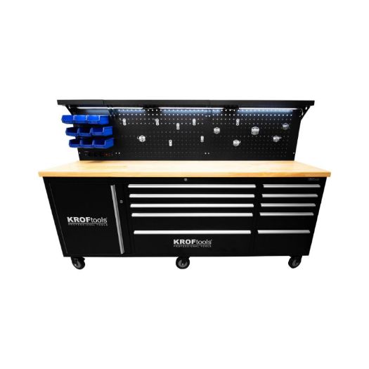 Kolica za alat s led rasvjetom i utičnicom