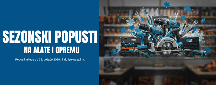 SEZONSKI POPUSTI NA ALATE I OPREMU