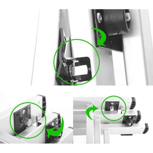 Produžne aluminijske ljestve 3x7m
