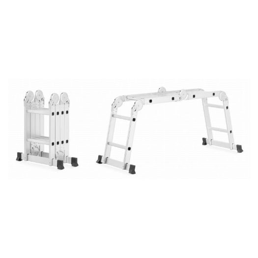 Profilirane, protuklizne prečke 4x2 ljestava.