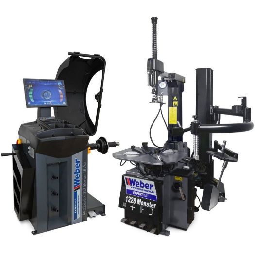 Set automatska montirka kotača Weber 1228 Monster i automatska 3D sonar balansirka kotača