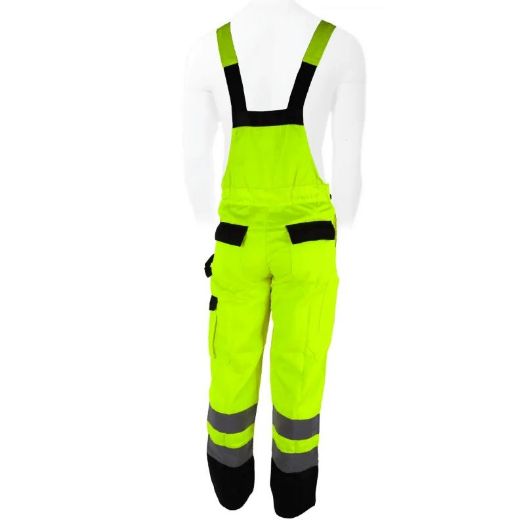 Reflektirajuće radne treger hlače veličina L, žuta boja