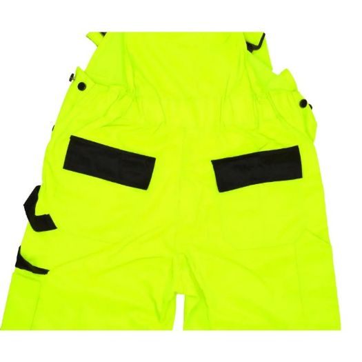 Reflektirajuće radne treger hlače veličina L, žuta boja