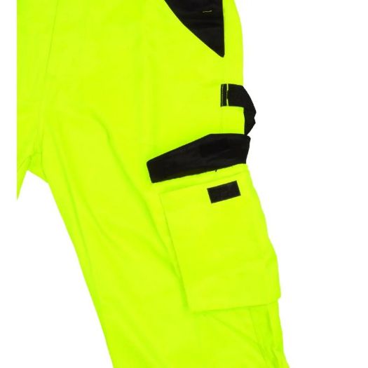 Reflektirajuće radne treger hlače veličina L, žuta boja