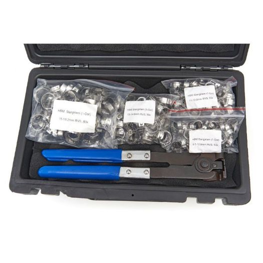 Set stezaljki za crijeva 202 kom, kliješta – stezaljke s 1 uhom