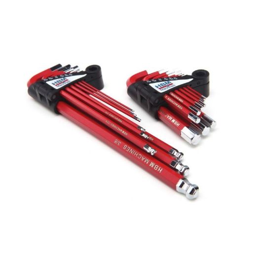 Set imbus ključeva od S2 čelika s kuglastim zglobom