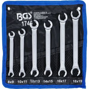 Set dvostrukih okastih ključeva, otvoreni tip | 8-19 mm | 6 kom