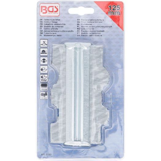 Konturomjer | metalni | 125 mm