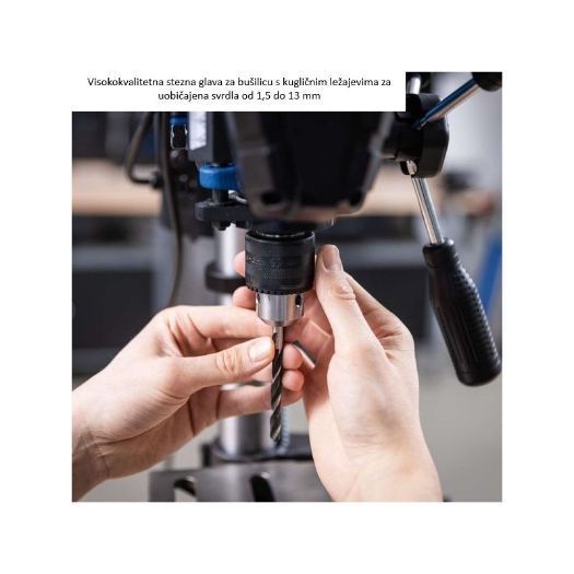 Križni laser na stolnoj bušilici TBM250 za precizno pozicioniranje rupe