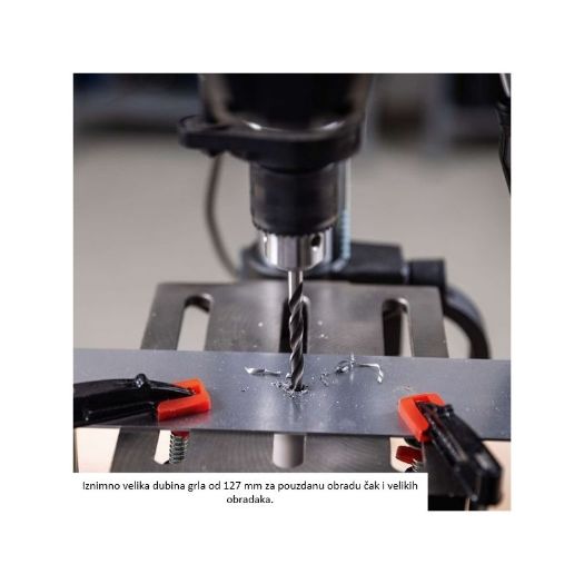 Križni laser na stolnoj bušilici TBM250 za precizno pozicioniranje rupe