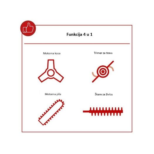 4 u 1 multi-vrtni alat MFH5300-4BP, 1.8HP