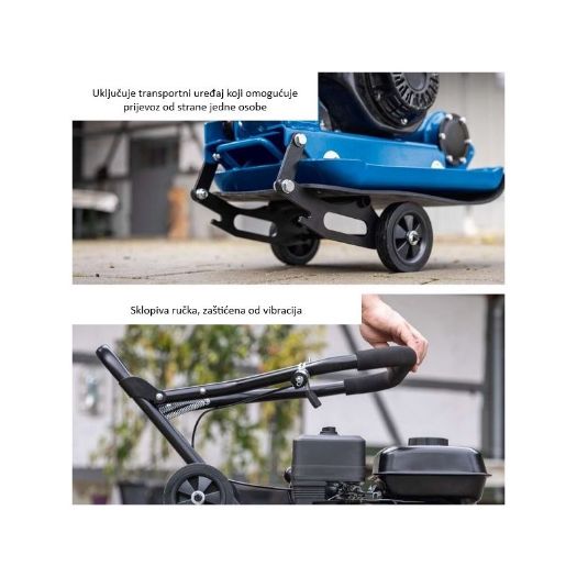 Vibroploča HP2300S na pripremi podloge za stazu ili prilaz