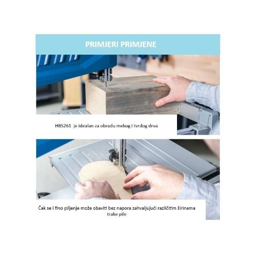 Tračna pila za drvo HBS261, 230 V, 550 W