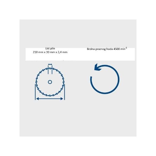 Ubodna pila PL75, 1600 W