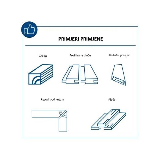 Stolna kružna pila s mekim startom HS254, 2200 W