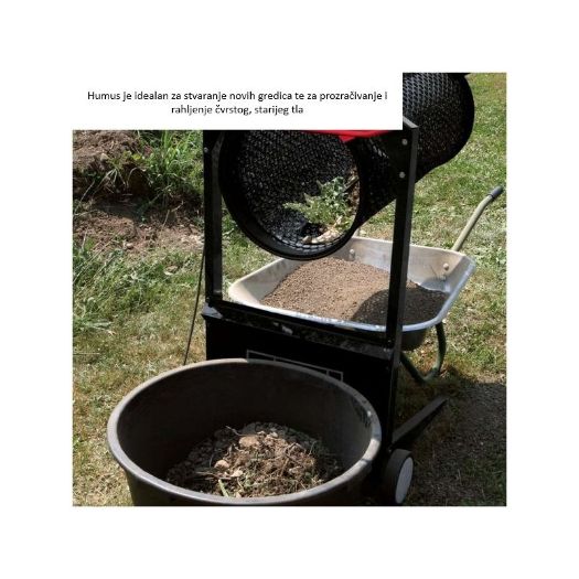 Električno valjkasto sito RS350, 230V, bubanj sita 80 cm