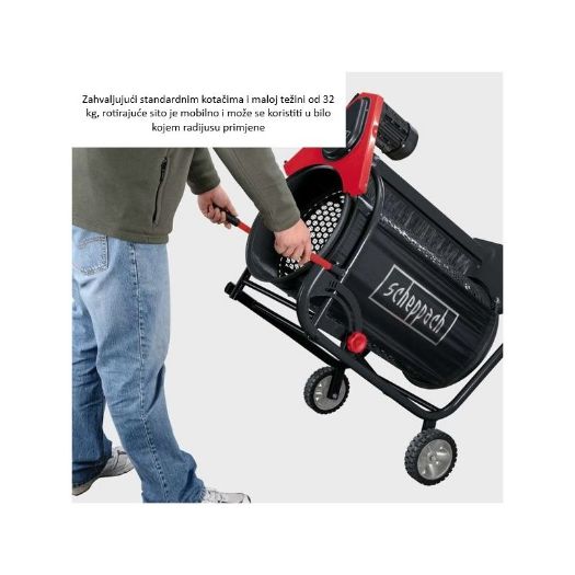 Električno valjkasto sito RS350, 230V, bubanj sita 80 cm