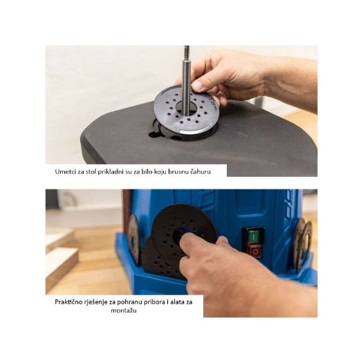 Radni stol 320 × 300 mm – detalj površine i umetka