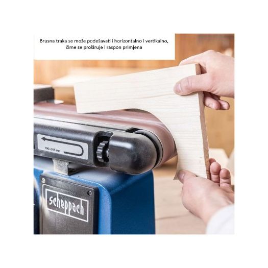 Brusna traka 100 × 915 mm – detalj tračne jedinice