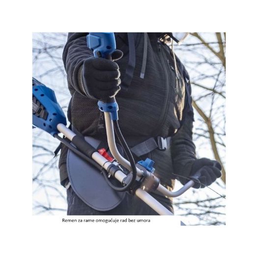 Akumulatorska kosilica BC-BCH330/20-X, prikaz kompletnog alata s bicikl ručkom