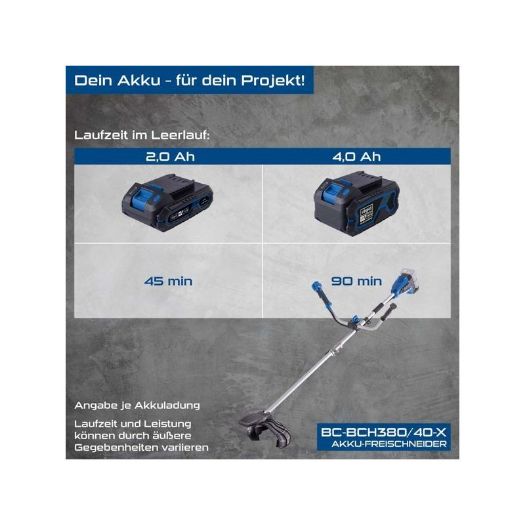 Aku trimer BC-BCH380/40, 2x20V, s remenom za rame