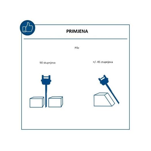 Ubodna pila DECO-XLS, 120W, 50Hz, 220-240V