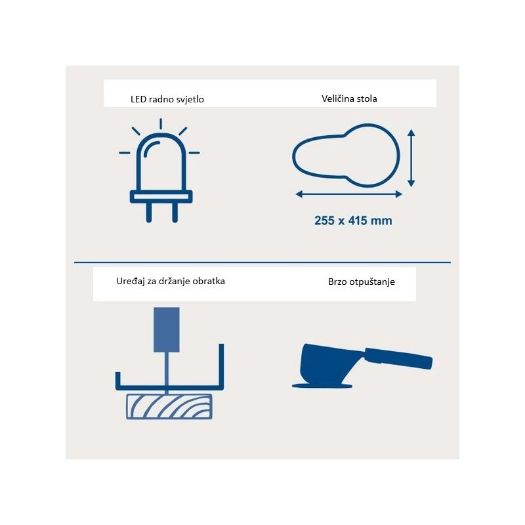 Ubodna pila DECO-XLS, 120W, 50Hz, 220-240V