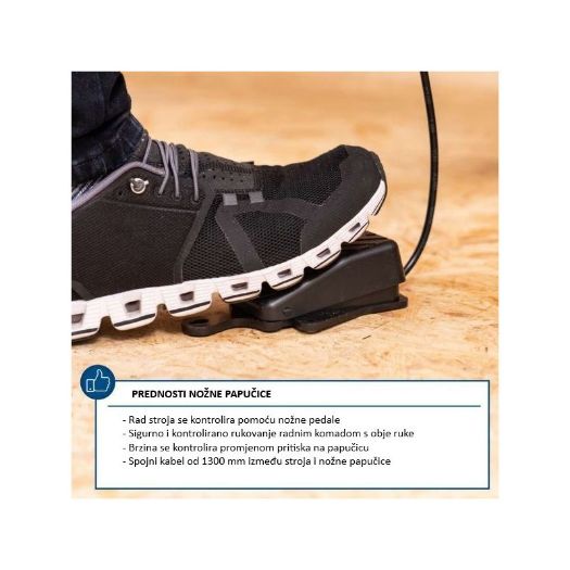 Nožni prekidač za upravljanje brzinom 500–1700 1/min, detalj papučice