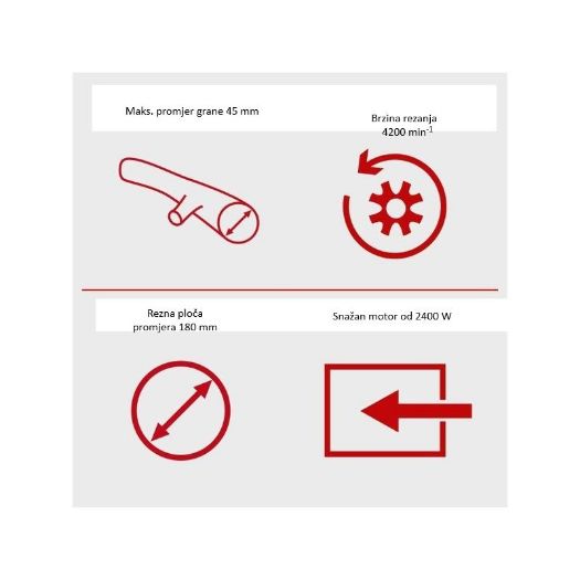 GS55 drobilica granja, 2400 W, 45 l