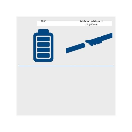Aku multifunkcionalni vrtni alat 2u1 C-PHTS410-X