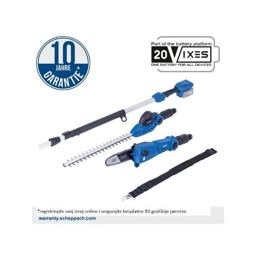 Aku multifunkcionalni vrtni alat 2u1 C-PHTS410-X