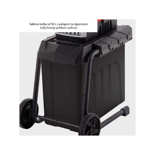 Tihi električni usitnjivač GS70, 2800 W, O42 mm, 54 l, IP24