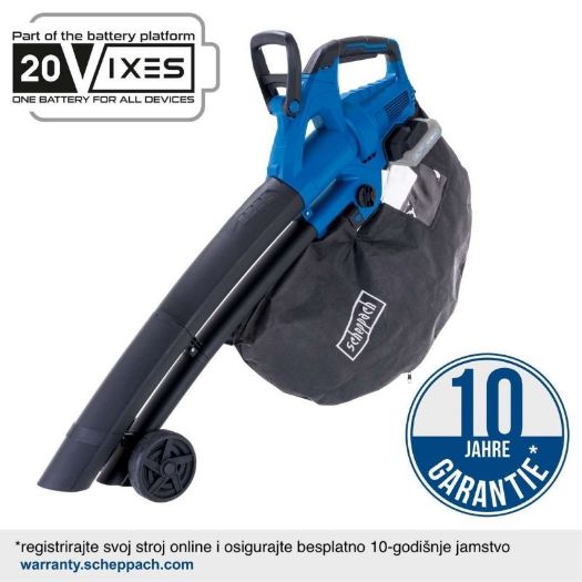 BC-BLV720-X akumulatorski usisavač/puhač lišća, 210 km/h, 720 m³/h