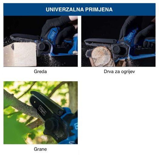 C-PS100-X Akumulatorske škare, 5", 2 x 2Ah 20V + 2,4 A 