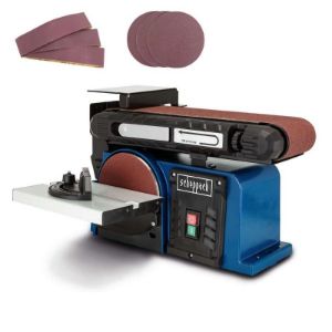 Tračna i disk brusilica BTS900, 6-dijelni set za brušenje, 370 W, 230 V