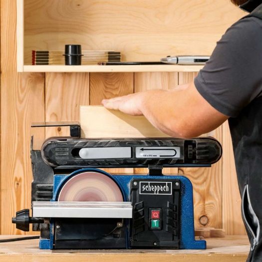 Tračna i disk brusilica BTS900, 6-dijelni set za brušenje, 370 W, 230 V