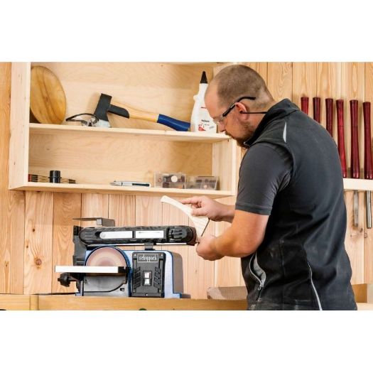 Tračna i disk brusilica BTS900, 6-dijelni set za brušenje, 370 W, 230 V