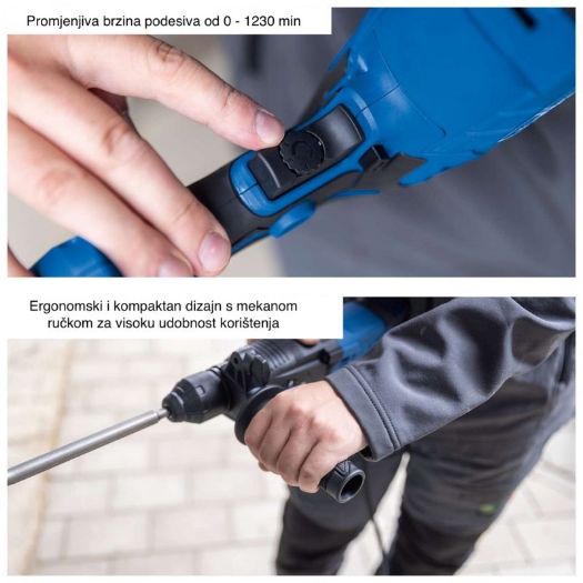 Udarna bušilica DH2260, 230V, 1050W, 4u1 funkcija