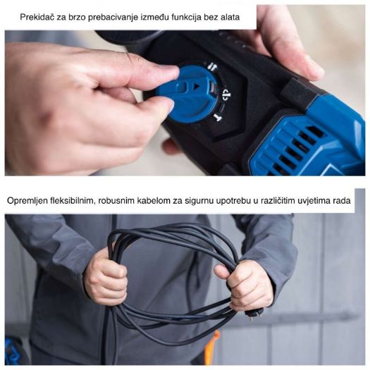 Udarna bušilica DH2260, 230V, 1050W, 4u1 funkcija