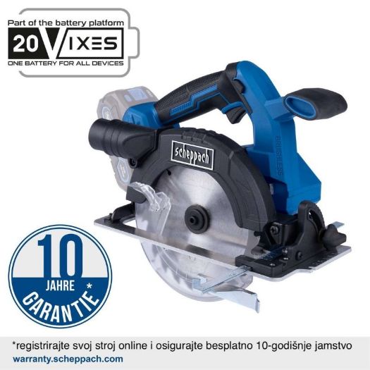 Akumulatorska kružna pila BC-HCS165-X, bočni prikaz alata