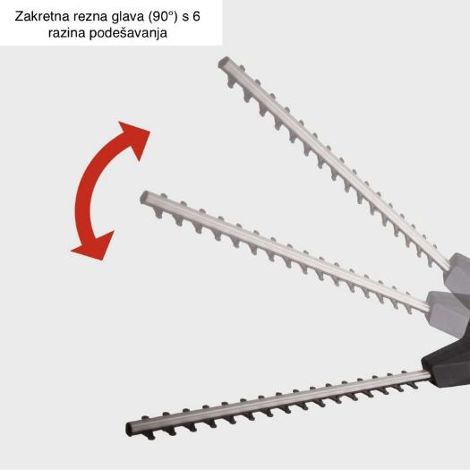 Električni teleskopski trimer za živicu ETHT500, 230 V