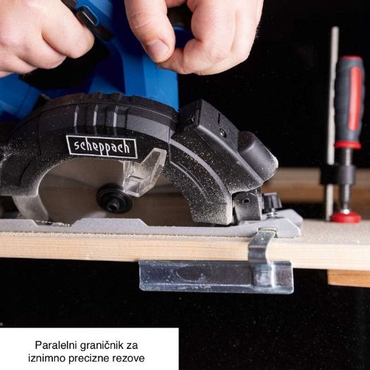 List pile 165 mm na kružnoj pili, detalj zaštitnog štitnika