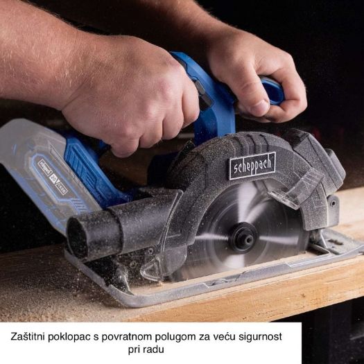 Akumulatorska kružna pila C-HCS165-X, bočni prikaz alata