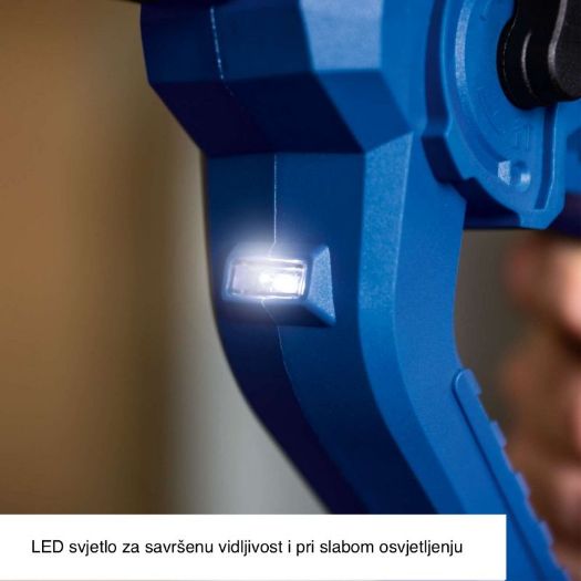 LED radno svjetlo na udarnoj bušilici, detalj osvjetljenja