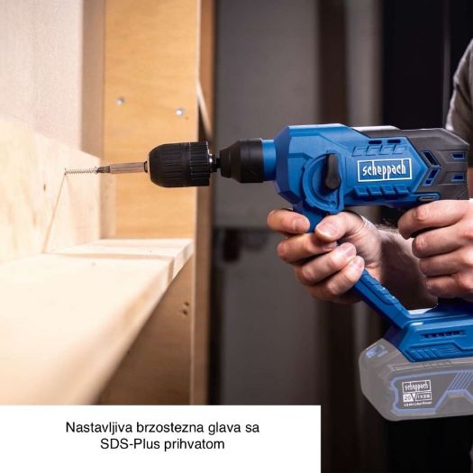 Akumulatorska udarna bušilica C-RHD130-X, 1,3 J, LED svjetlo